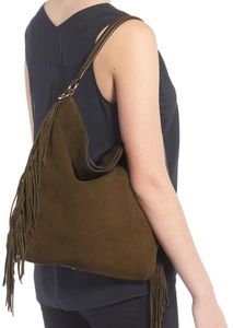NWOT Rebecca Minkoff Clark Fringe Hobo